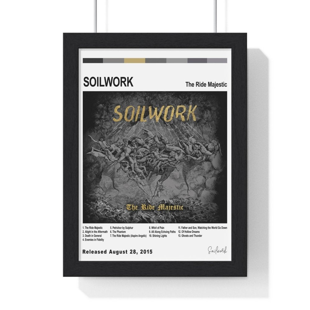 Soilwork - The Ride Majestic Album Cover Poster - Poster Kingz - A5 (unframed) - White - 