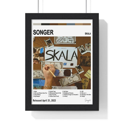 Songer - SKALA Album Cover Poster - Poster Kingz - A5 (unframed) - White - 