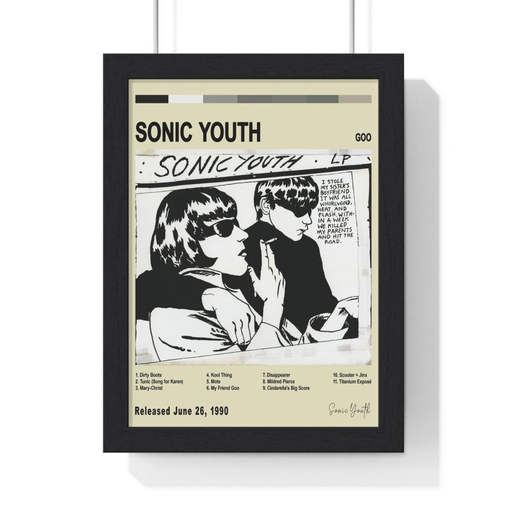 Sonic Youth - Goo Album Cover Poster - Poster Kingz - A5 (unframed) - Vintage - 