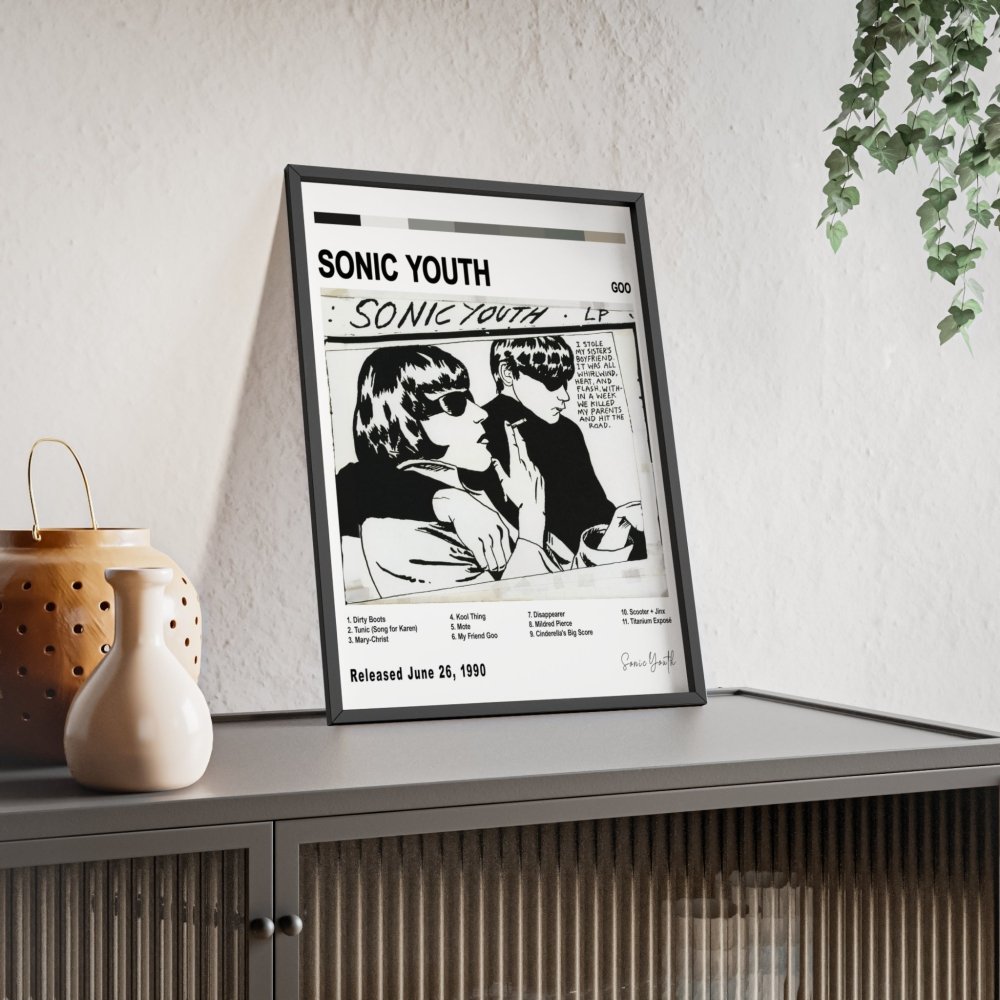 Sonic Youth - Goo Album Cover Poster - Poster Kingz - A5 (unframed) - White - 