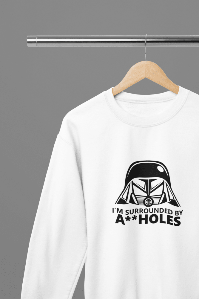 White t-shirt with Spaceballs - Helmet /Sweatshirt