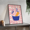 Framed Spaghetti Pot Kitchen Print - Italian Pasta print