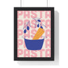 Framed Spaghetti Pot Kitchen Print - Italian Pasta print