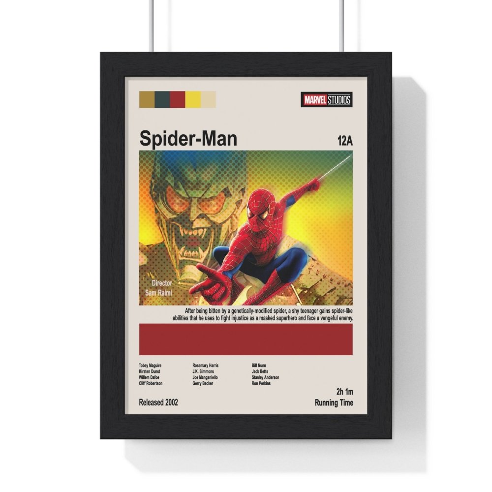 Spider - Man Tobey Maguire Poster – Iconic Superhero Art Print - Poster Kingz - A5 (unframed) - Siderman 1 2002 - 