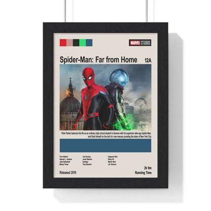 Spider - Man Tom Holland Poster – Modern Superhero Art Print - Poster Kingz - A5 (unframed) - Far from Home - 