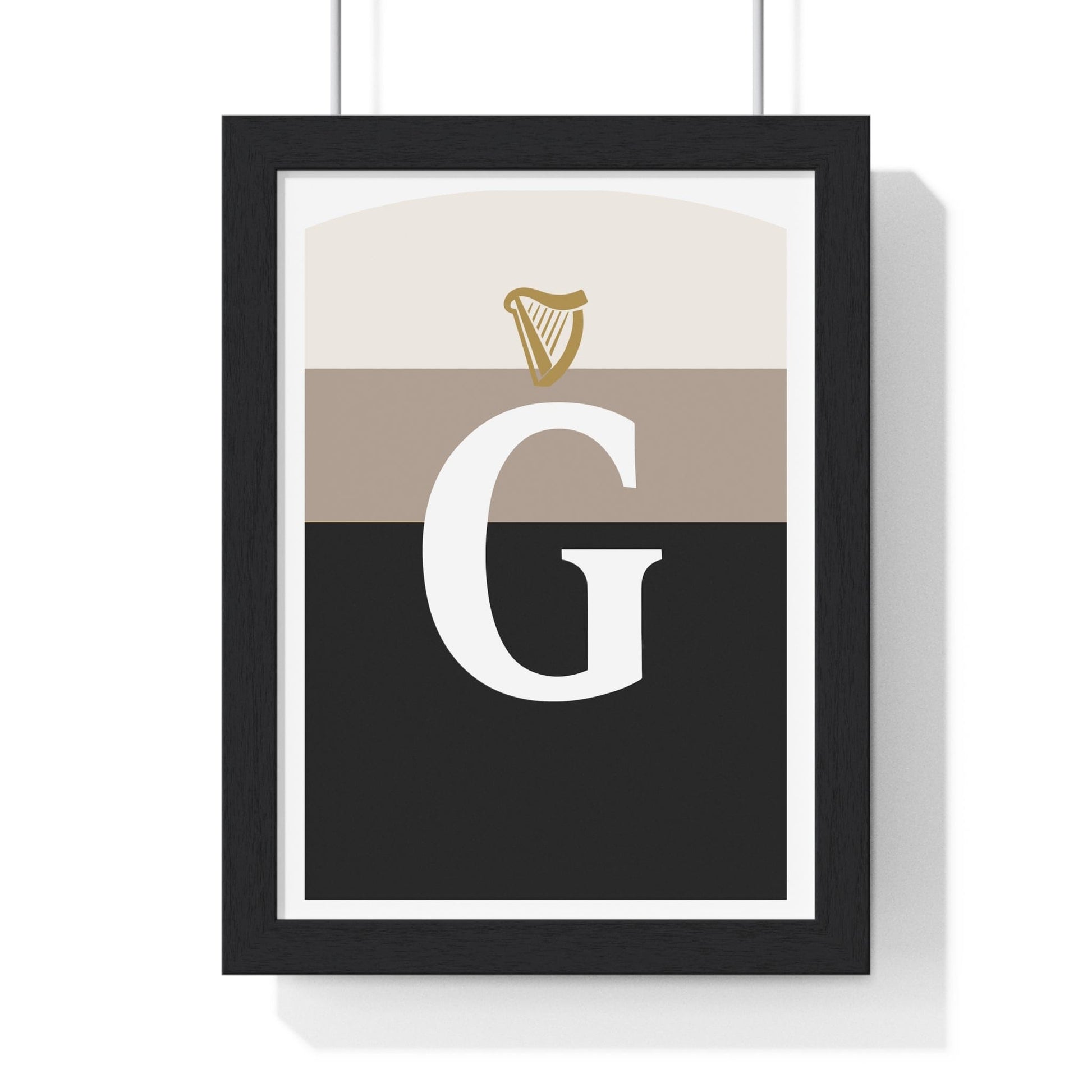 Framed Split the G - Guinness Inspired Irish Pub Print print