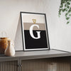 Framed Split the G - Guinness Inspired Irish Pub Print print