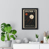Framed Sputnik 1 poster