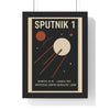 Framed Sputnik 1 poster