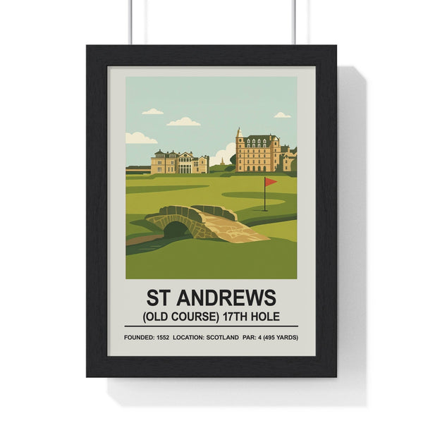 St Andrews 17th hole print framed golf wall art poster