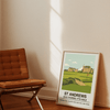 Framed St Andrews - 17th Hole Print poster