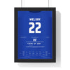 St Helens Grand Final 2020 Poster - Jack Welsby 22 Last-Play Try v Wigan Rugby League Print framed in a black frame, ready to hang
