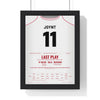 St Helens Wide to West 2000 Poster - Chris Joynt 11 Last-Play Try Knowsley Road Print framed in a black frame, ready to hang