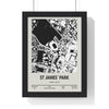 St James’ Park Stadium Map Print