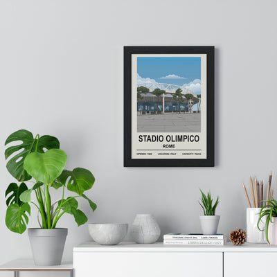 Framed Stadio Olimpico Rome poster