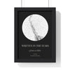 Personalised Star Map Print | Written in the Stars Night Sky