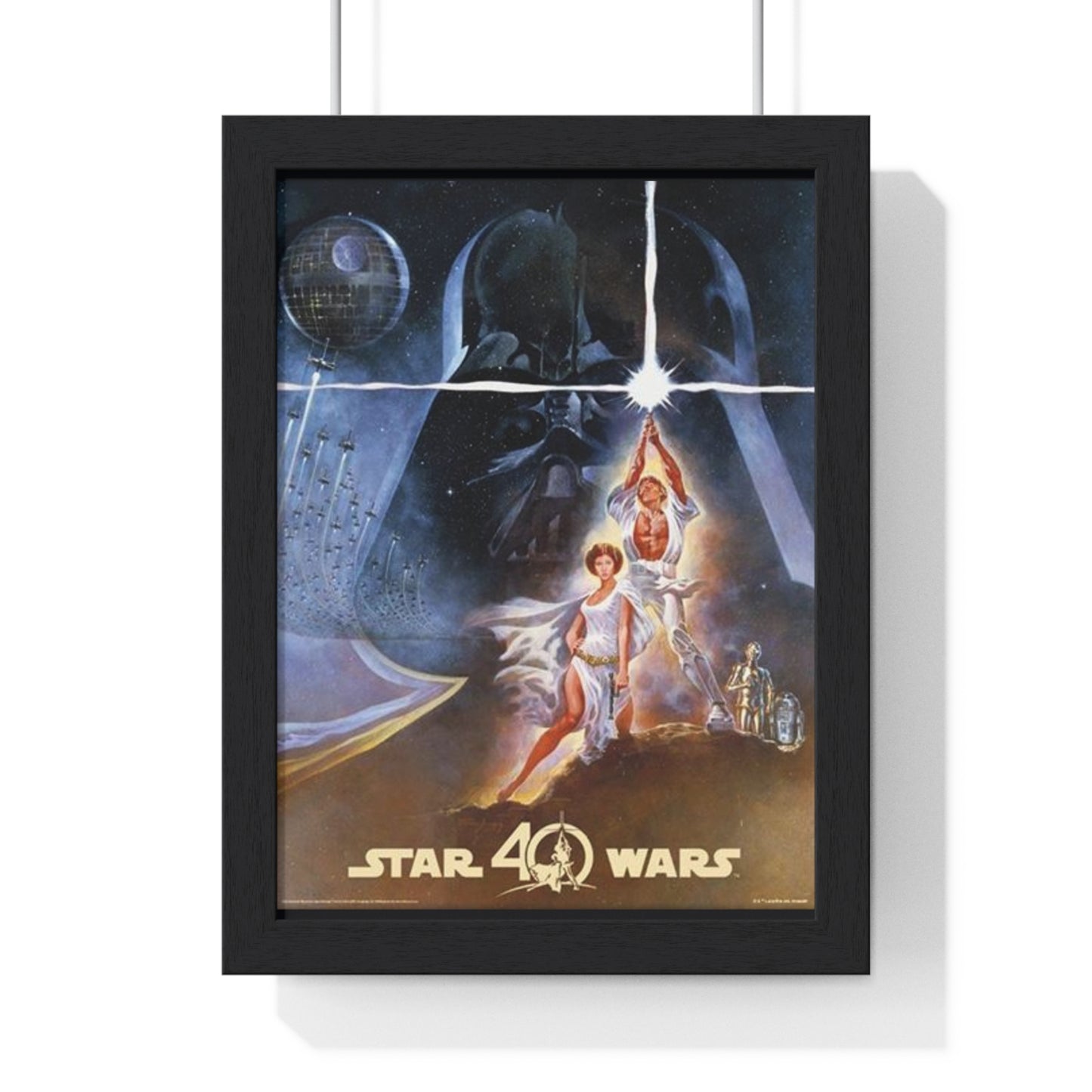 Star Wars 40Th Anniversary (New Hope Art) Star Wars 30x40cm poster framed main image