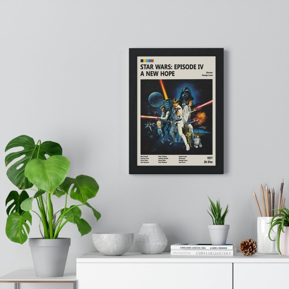 Star Wars A New Hope – Science Fiction Art Print - Poster Kingz - A5 (Poster) - 