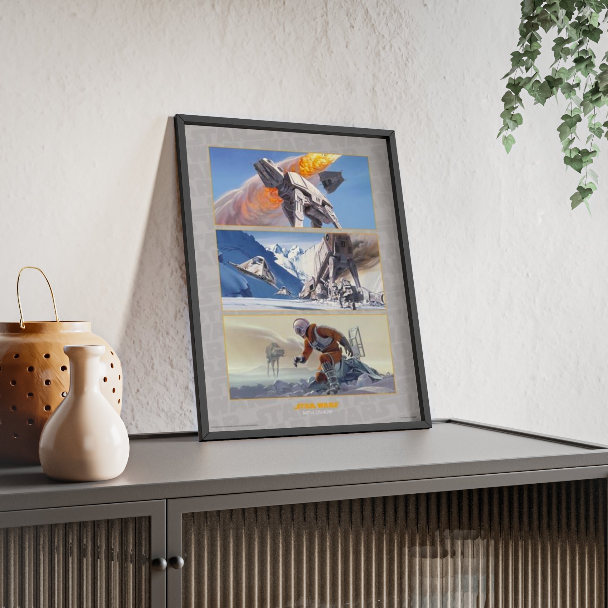 Star Wars Battle on Hoth Star Wars poster lifestyle mockup