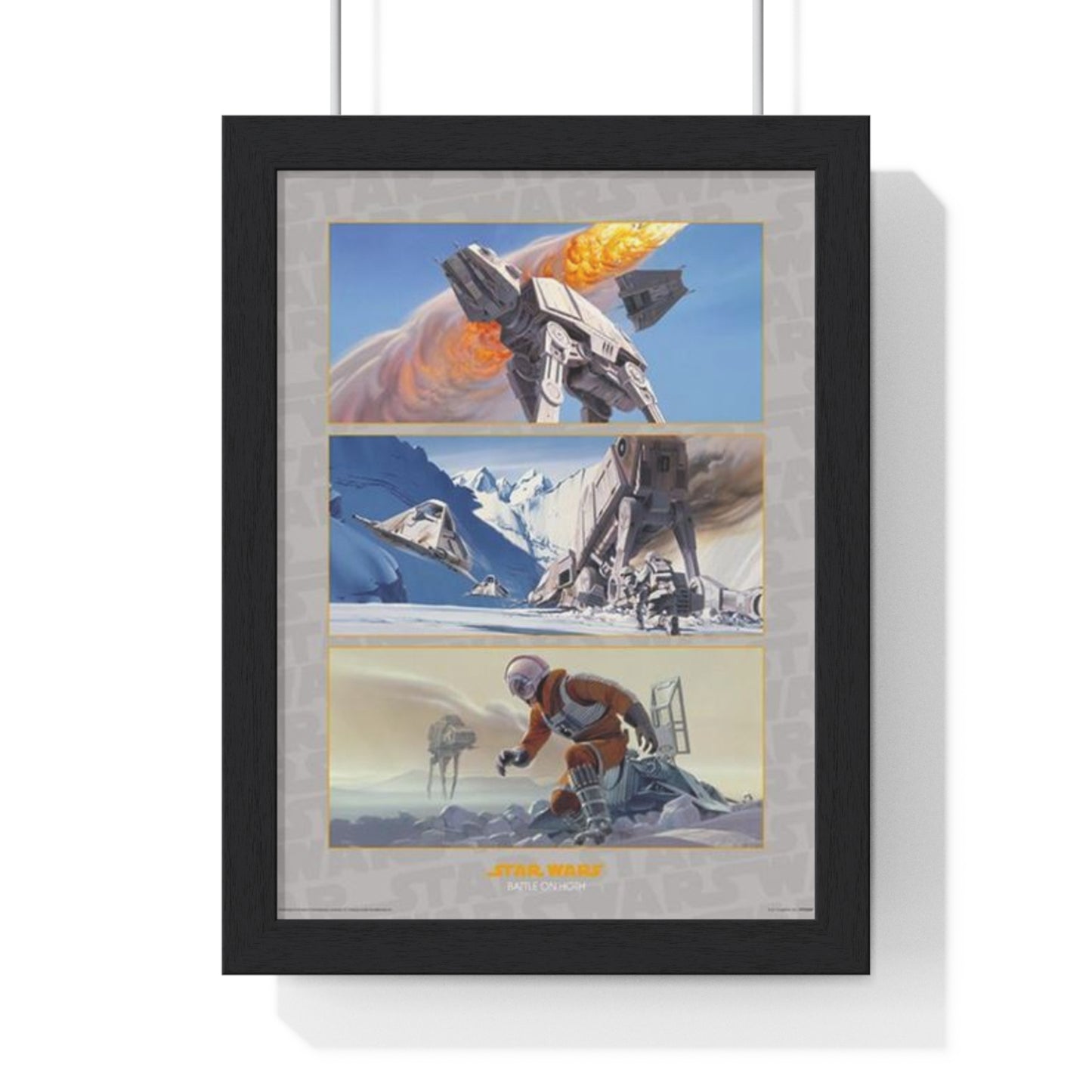 Star Wars Battle on Hoth Star Wars 30x40cm poster framed main image