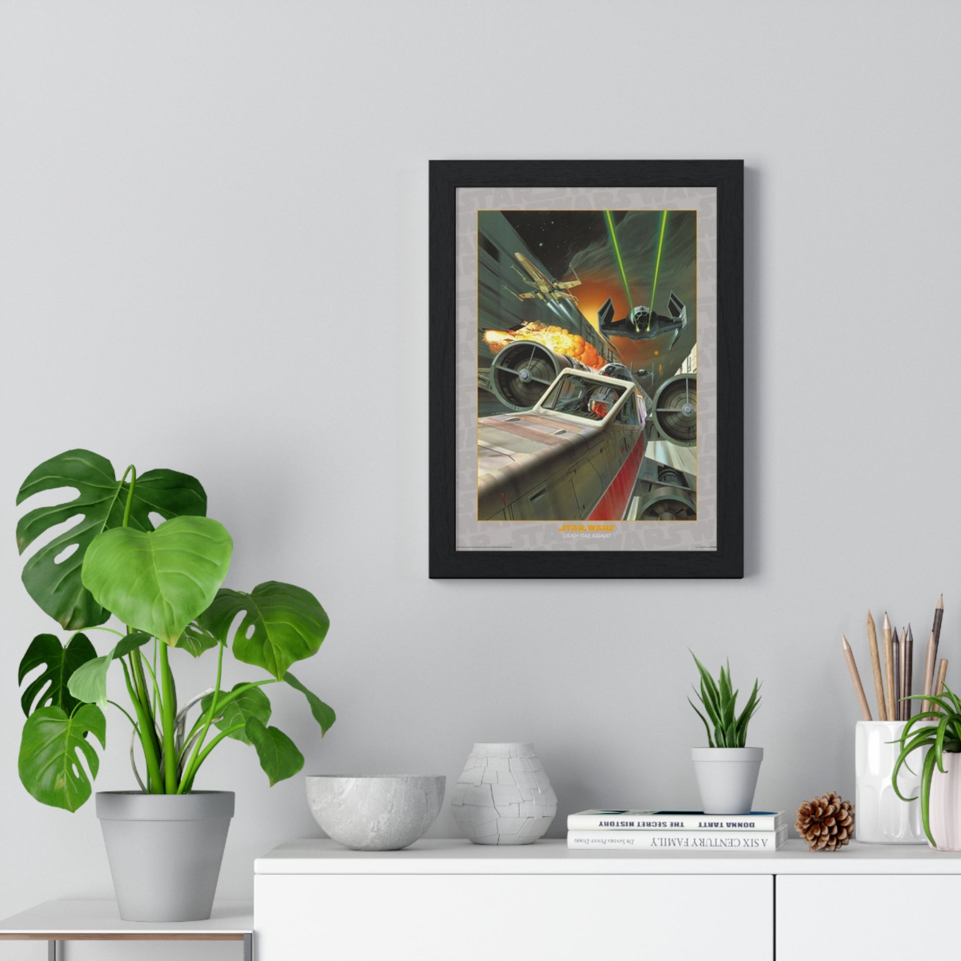 Star Wars Death Star Assault Star Wars poster lifestyle mockup