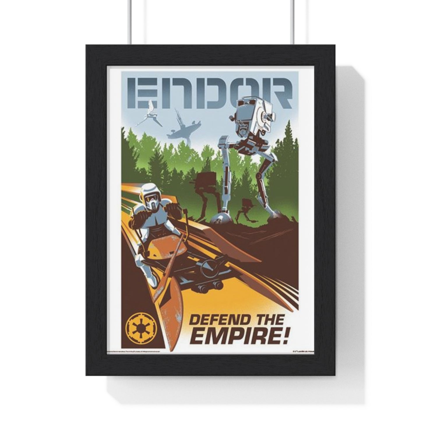Star Wars Endor Star Wars 30x40cm poster framed main image