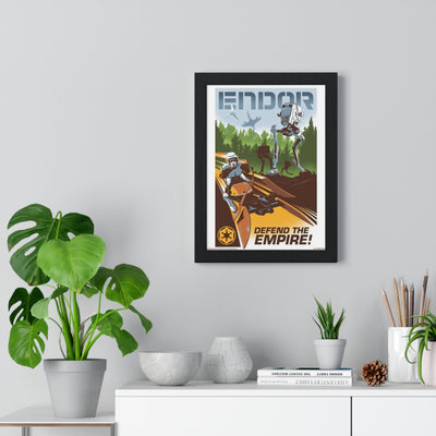 Star Wars Endor Star Wars poster wall art mockup