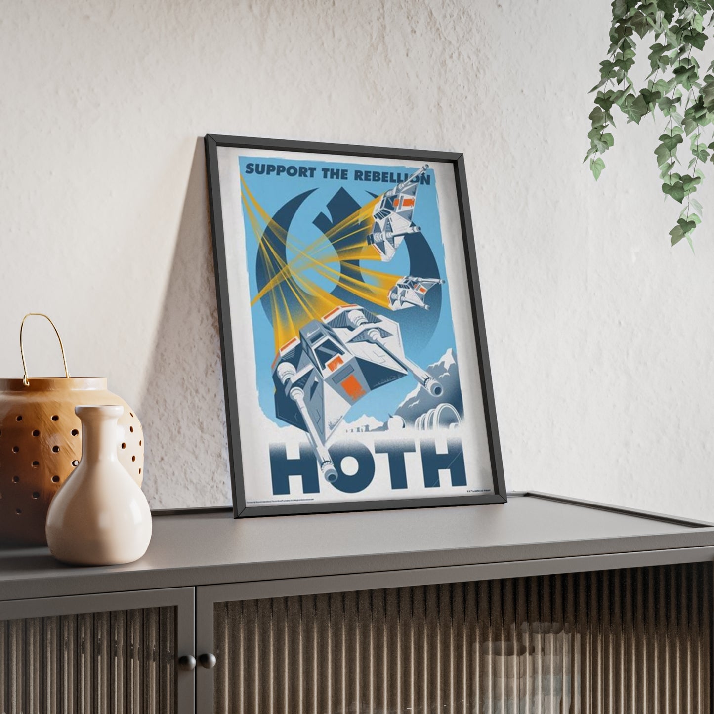 Star Wars Hoth Star Wars poster lifestyle mockup