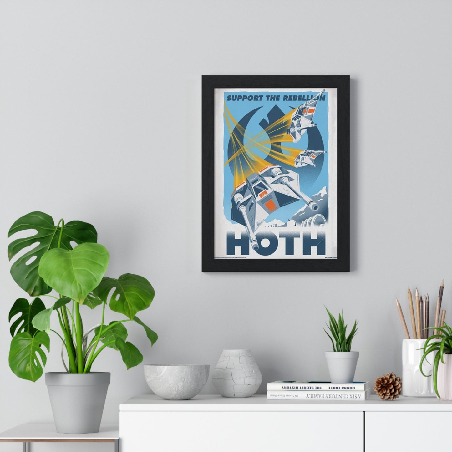 Star Wars Hoth Star Wars poster wall art mockup