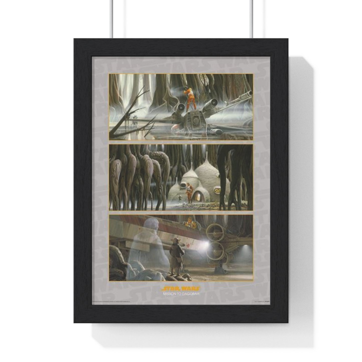 Star Wars Mission To Dagobah Star Wars 30x40cm poster framed main image