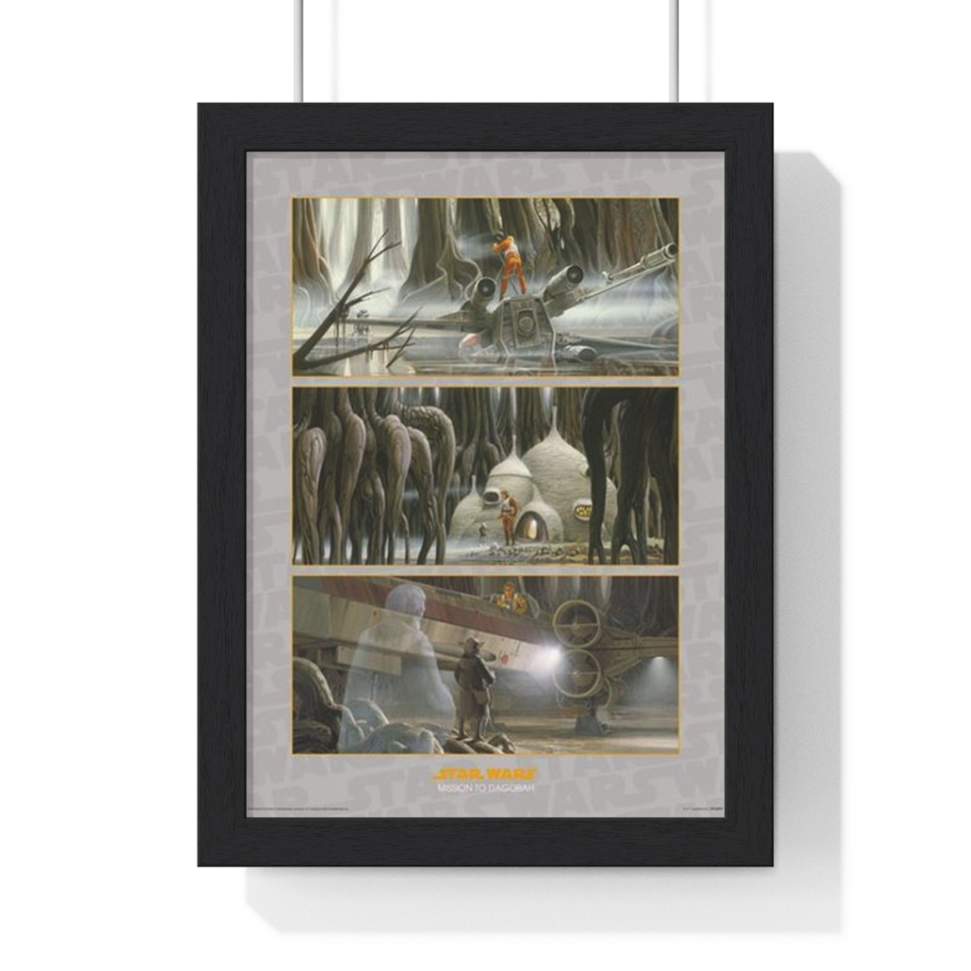 Star Wars Mission To Dagobah Star Wars 30x40cm poster framed main image