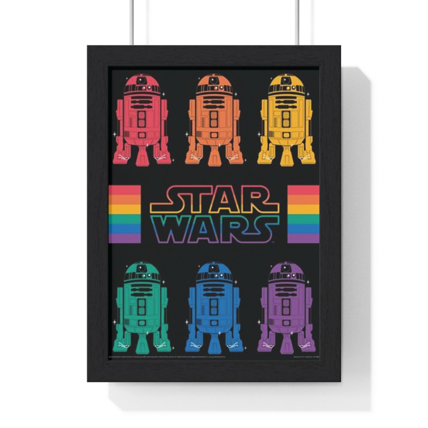 Star Wars Pride (R2-D2 Rainbow) Star Wars 30x40cm poster framed main image