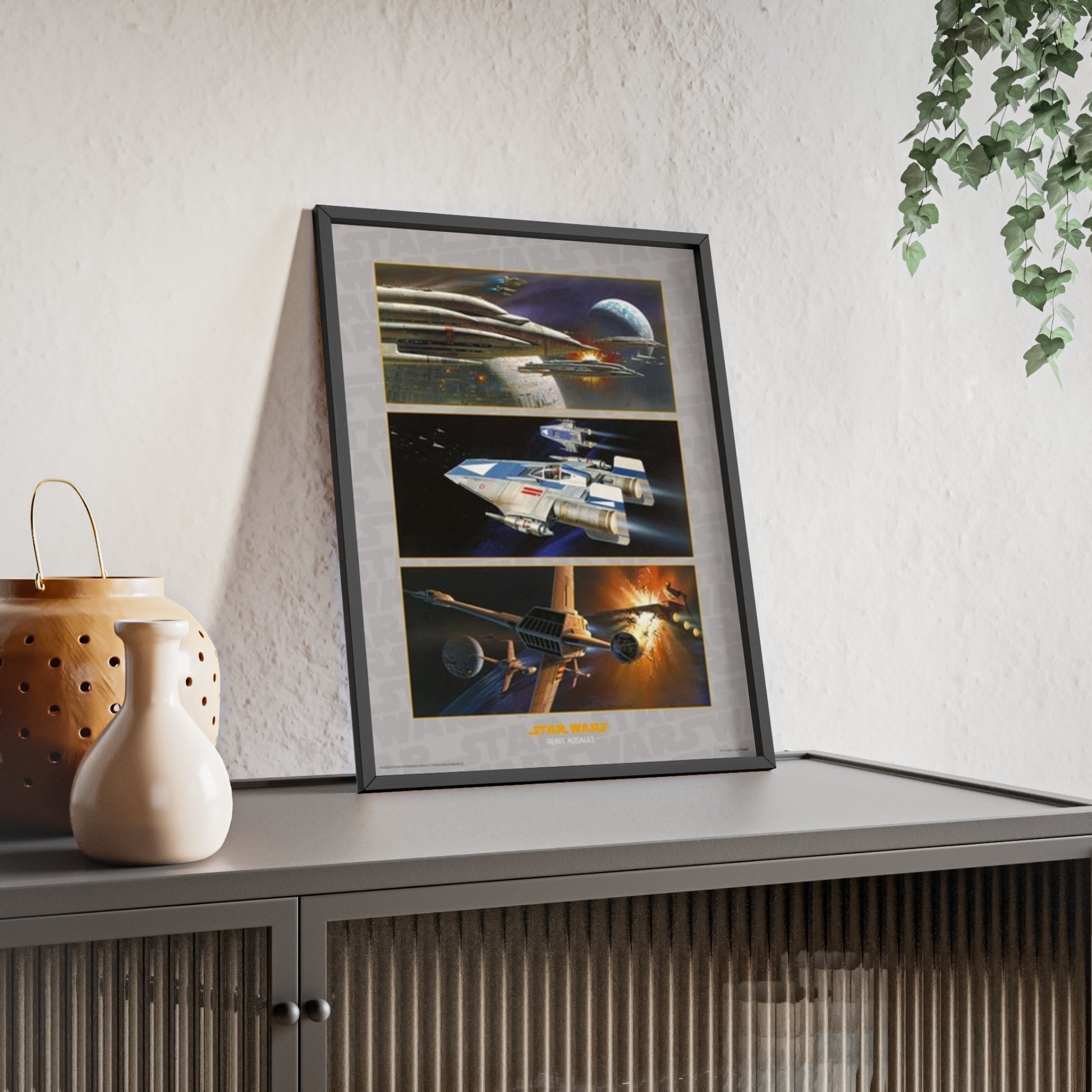 Star Wars Rebel Assault Star Wars poster lifestyle mockup