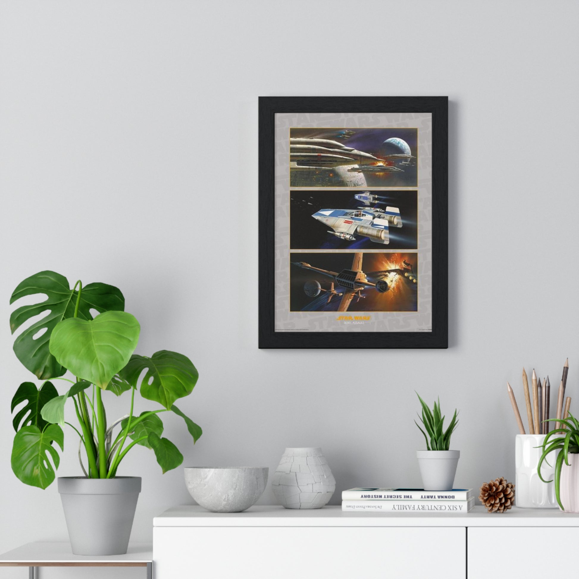Star Wars Rebel Assault Star Wars poster wall art mockup