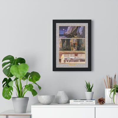 Star Wars Tatooine and Mos Eisley Star Wars poster wall art mockup