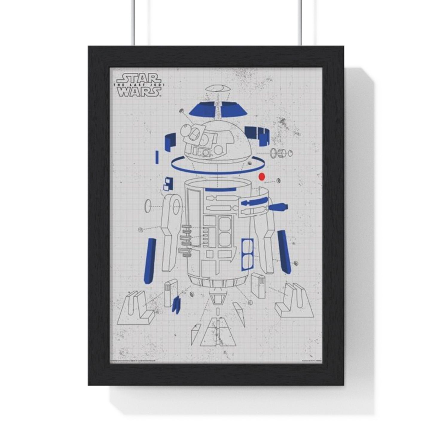 Star Wars The Last Jedi (R2-D2 Exploded View) Star Wars 30x40cm poster framed main image