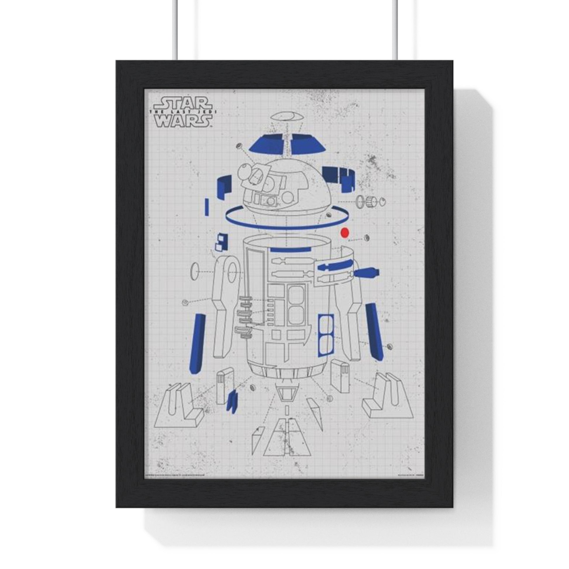 Star Wars The Last Jedi (R2-D2 Exploded View) Star Wars 30x40cm poster framed main image