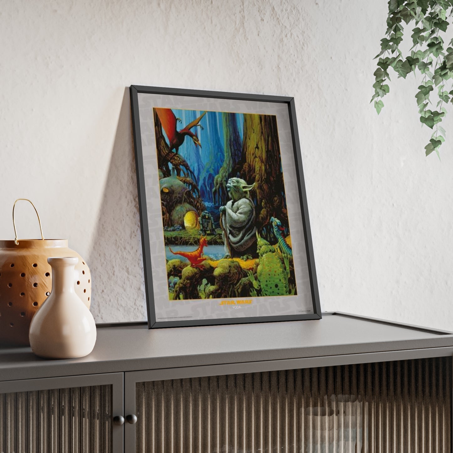Star Wars Yoda Star Wars poster lifestyle mockup