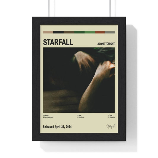 Starfall - alone tonight Album Cover Poster - Poster Kingz - A5 (unframed) - Vintage - 