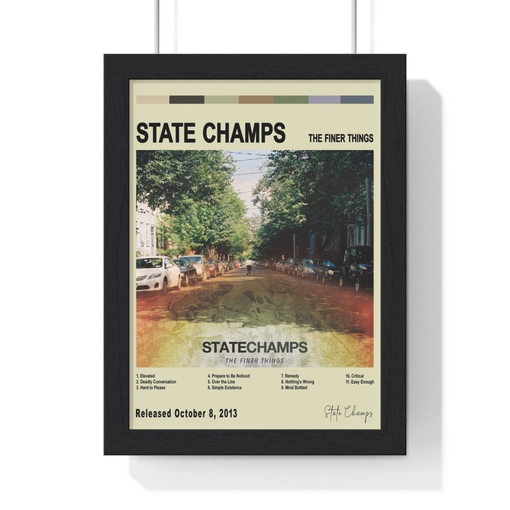 State Champs - The Finer Things Album Cover Poster - Poster Kingz - A5 (unframed) - Vintage - 