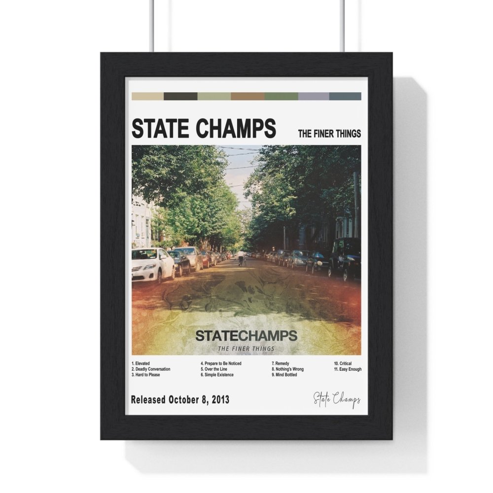 State Champs - The Finer Things Album Cover Poster - Poster Kingz - A5 (unframed) - White - 