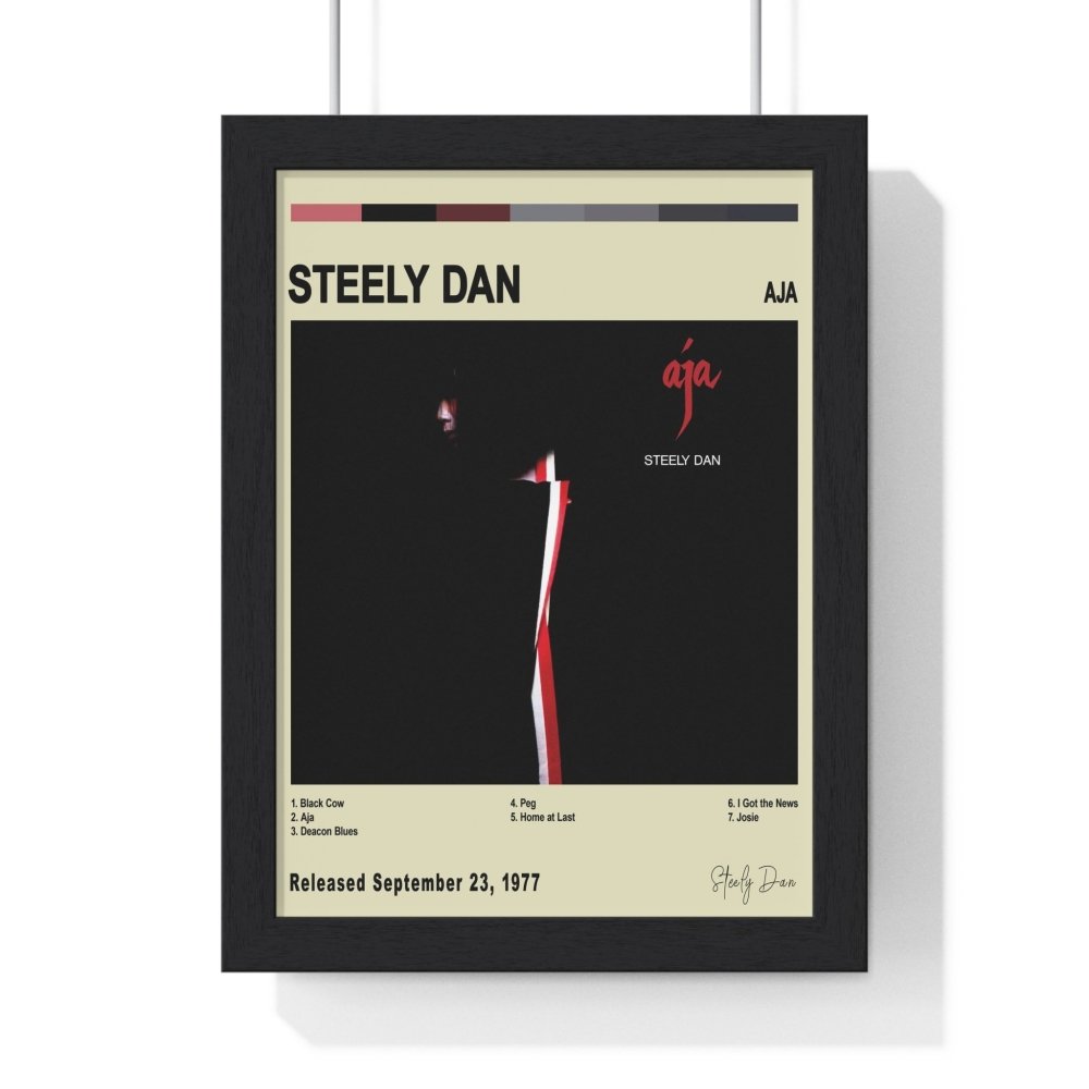 Steely Dan - Aja Album Cover Poster - Poster Kingz - A5 (unframed) - Vintage - 