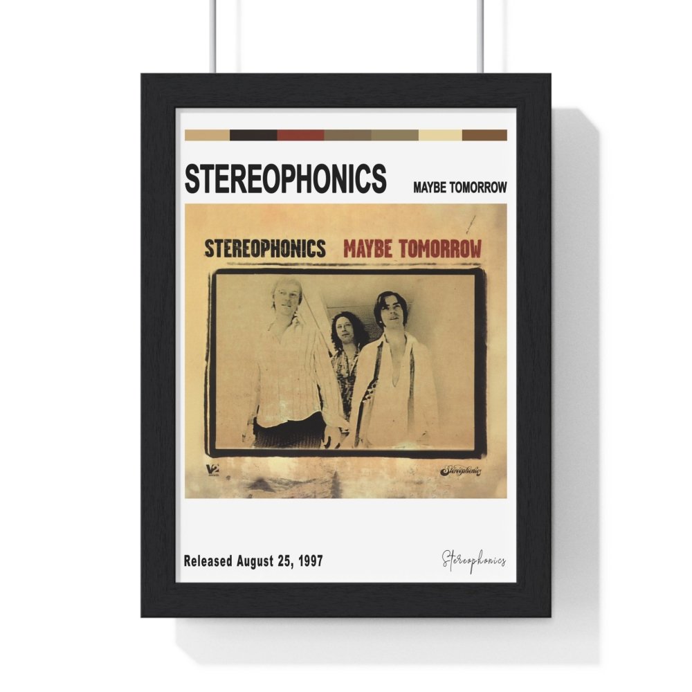 Stereophonics Album Cover Poster - Poster Kingz - A5 (unframed) - White - Maybe Tomorrow