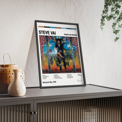 Steve Vai - Passion And Warfare Album Cover Poster - Poster Kingz - A5 (unframed) - Vintage - 