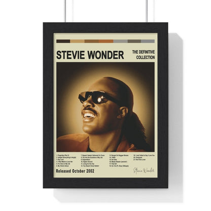 Stevie Wonder Album Cover Poster - Poster Kingz - A5 (unframed) - Vintage - The Definitive Collection