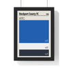 Framed Stockport County FC colour swatch print