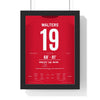 Stoke City 5-0 Bolton FA Cup Semi-Final 2011 Poster - Jon Walters 19 Wembley Shirt Print framed in a black frame, ready to hang