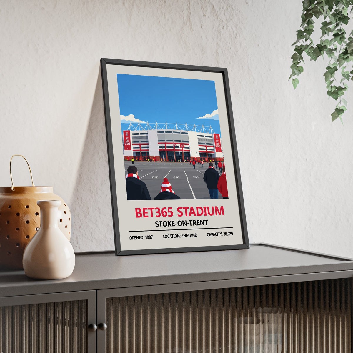 Stoke City Bet365 Stadium unframed poster