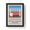 Framed Stoke City Bet365 Stadium poster