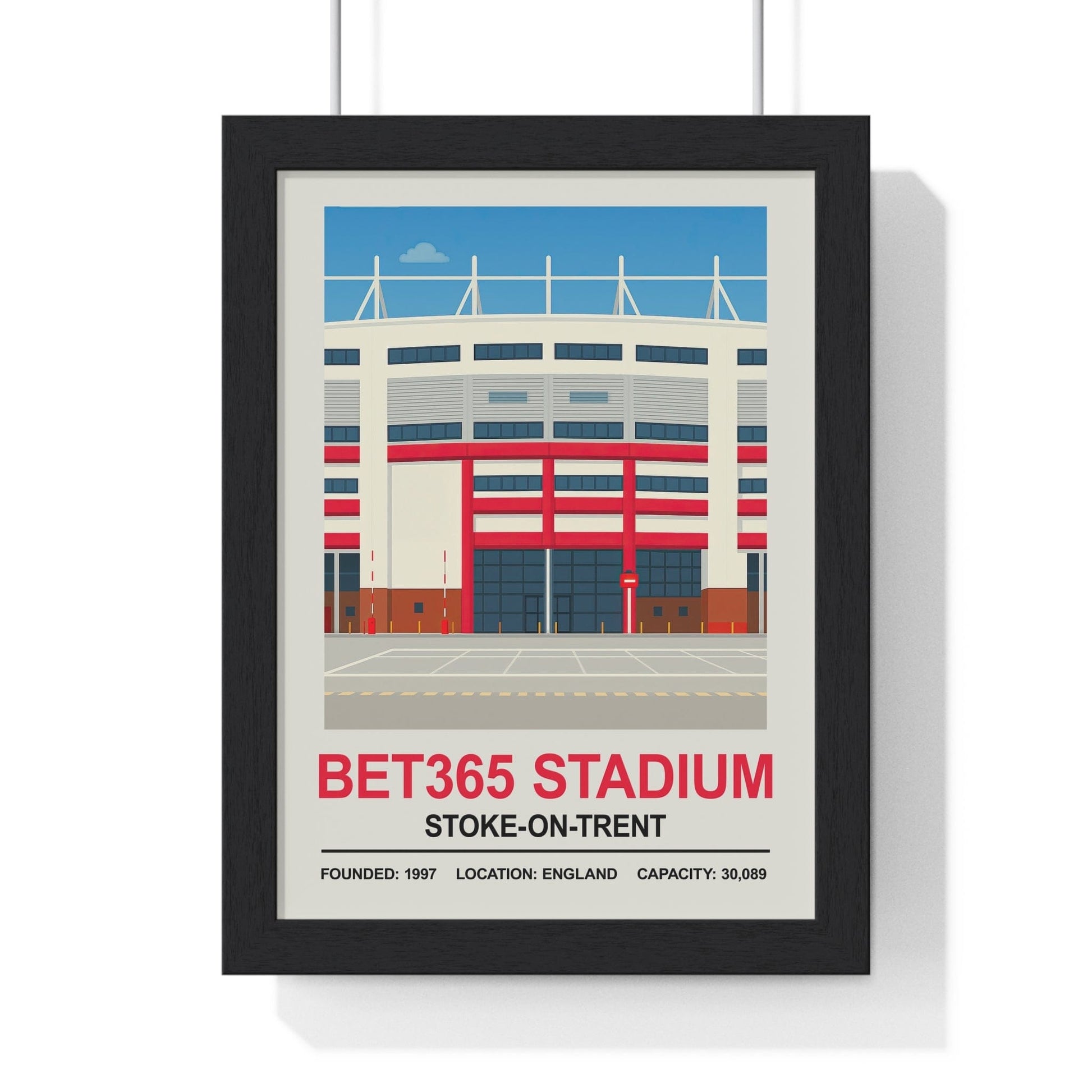 Framed Stoke City Bet365 Stadium poster
